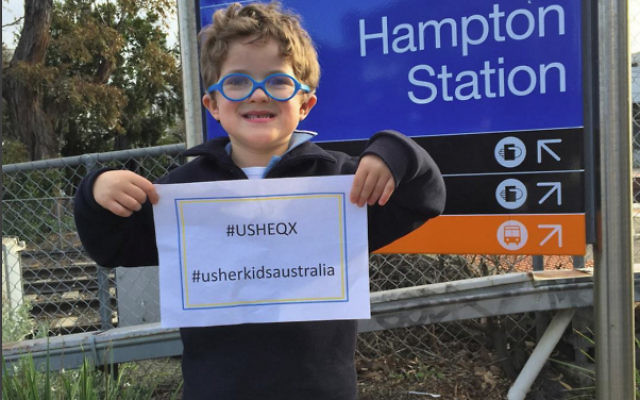 Harry Feller at his local train station in Melbourne as part of the awareness campaign. Harry Feller at his local train station in Melbourne as part of the awareness campaign.