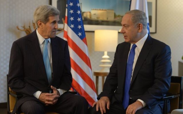 US Secretary of State John Kerry with Benjamin Netanyahu last year. US Secretary of State John Kerry with Benjamin Netanyahu last year.