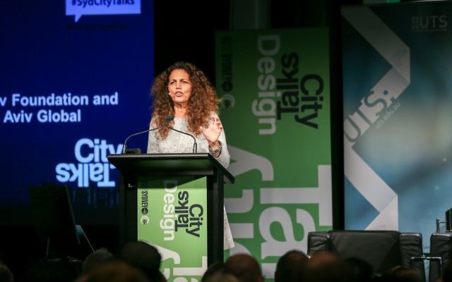 Hila Oren addresses the audience at CityTalks in Sydney last week. Photo courtesy: City of Sydney Hila Oren addresses the audience at CityTalks in Sydney last week. Photo courtesy: City of Sydney