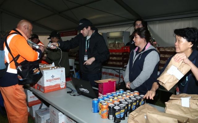 Mattie Michael (centre) working hard at last weekend’s Grand Prix.