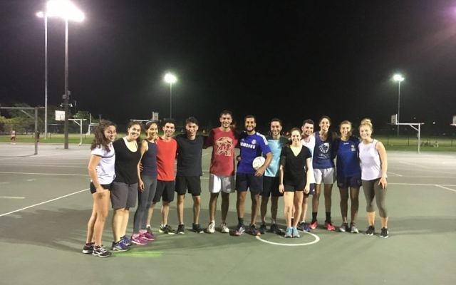 Keen players at the launch of the 2017 Maccabi NSW Social Mixed Netball competition on March 20.