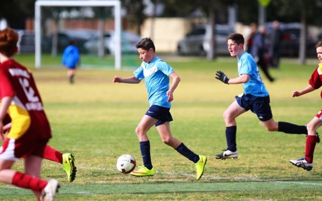 Maccabi Victoria young athletes will pause to commemorate Yom Hashoah. Photo: Peter Haskin Maccabi Victoria young athletes will pause to commemorate Yom Hashoah. Photo: Peter Haskin