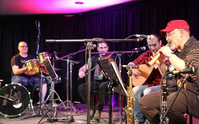 The Bridge Project on stage at the National Folk Festival.