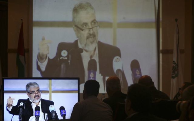 Hamas leader Khaled Mashal.