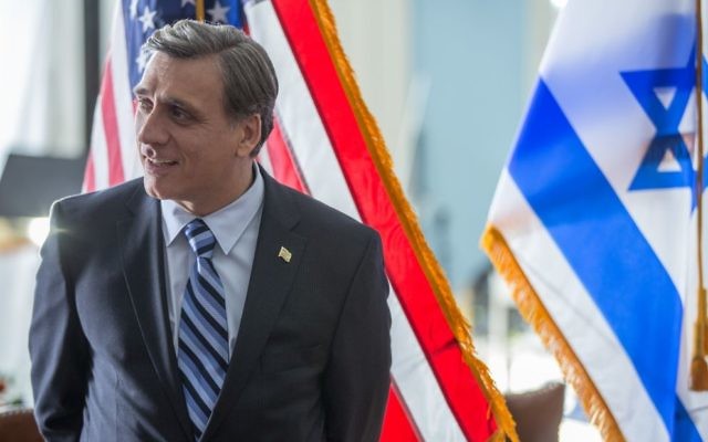 Lior Ashkenzi as an Israeli politician in 'Norman'.