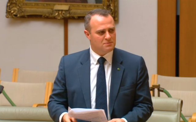 Tim Wilson during Monday's debate.