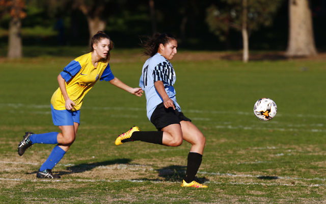 4-6-17. North Caulfield Maccabi Football Club. NCMFC Women drew with Whitehorse United 3-3. Photo: Peter Haskin