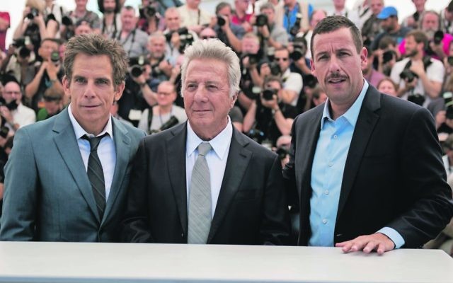 Stars of 'The Meyerowitz Stories' Ben Stiller, Dustin Hoffman and Adam Sandler in Cannes. Stars of 'The Meyerowitz Stories' Ben Stiller, Dustin Hoffman and Adam Sandler in Cannes.