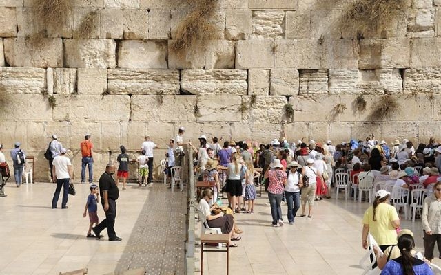 The Western Wall is still divided in mens' and womens' sections. The Western Wall is still divided in mens' and womens' sections.