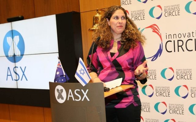 Ethy Levy at her farewell party last month to mark the end of her five-year term as Israel’s Trade Commissioner to Australia and New Zealand.