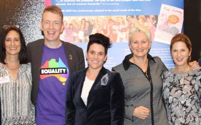 From left: Justice Stephen Rothman, Nadene Alhadeff, Tiernan Brady, Lauren Reinhardt, Professor Kerryn Phelps, Jackie Stricker-Phelps, Dr Justin Koonin.
Photo credit: Wendy Lessick Bookatz.