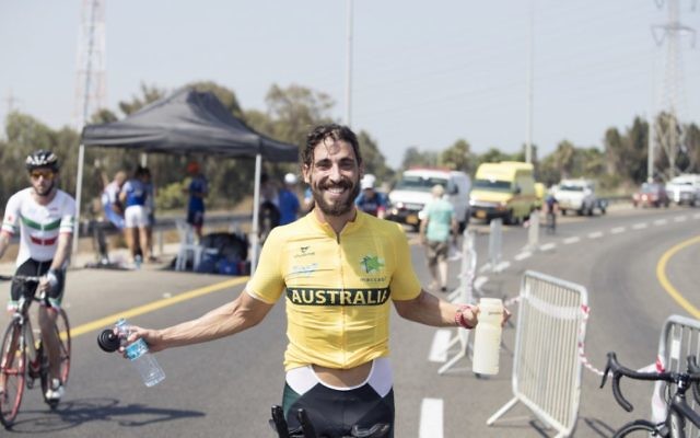 Daniel Rifkin at the Maccabiah Games. He will represent Australia at the 2017 ITU Triathlon Age Group World Championships in Rotterdam from September 14-17, with his father Julian. Photo: Julie Kerbel Daniel Rifkin at the Maccabiah Games. He will represent Australia at the 2017 ITU Triathlon Age Group World Championships in Rotterdam from September 14-17, with his father Julian. Photo: Julie Kerbel