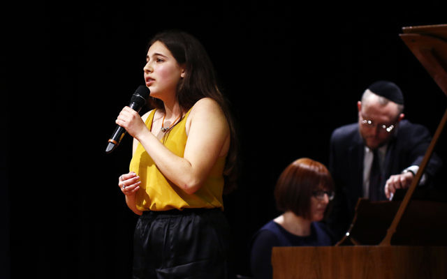 10-9-17. B'nai B'rith Jewish Youth Music Eisteddfod. Freya Boltman. Photo: Peter Haskin 10-9-17. B'nai B'rith Jewish Youth Music Eisteddfod. Freya Boltman. Photo: Peter Haskin