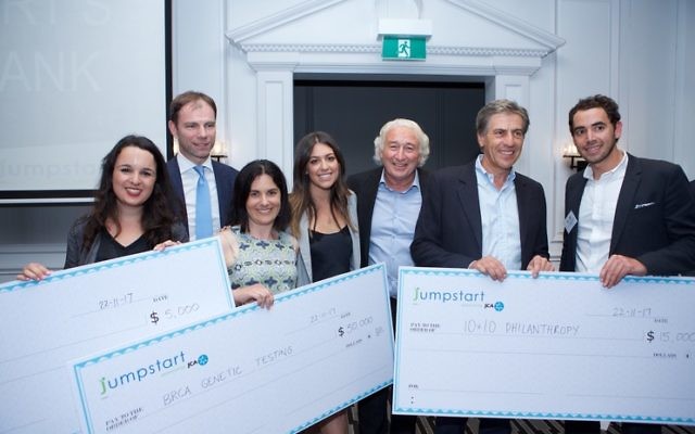 From left: Sarah Lux-Lee, Brett Kelly, Nicole Cousens, Lauren Silvers, Peter Ivany, Andrew Banks  and Laurence Marshbaum.
Photo: Giselle Haber