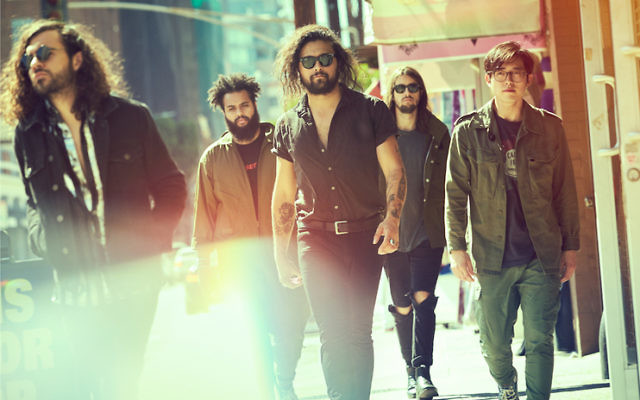 Gang of Youths with frontman David Le’aupepe (centre). Photo: John Tsiavis