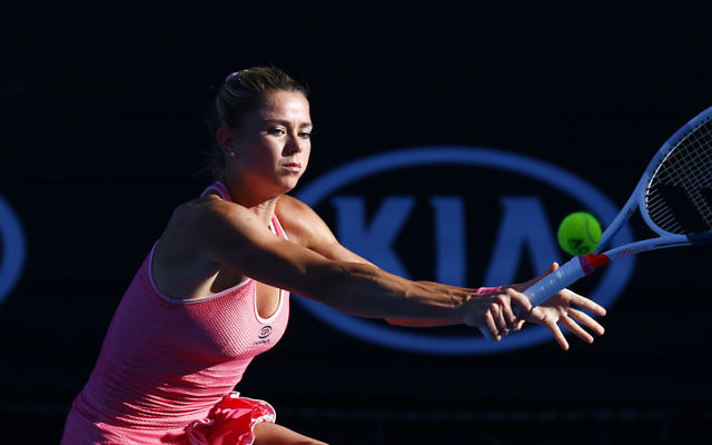 16-1-18. Australian Open 2018. Round 1 women. Camila Giorgi def Anna Kalinskaya 6-4, 6-3. Photo: Peter Haskin