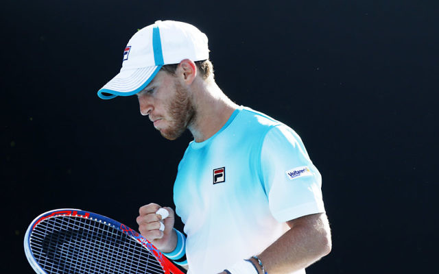 15-01-18. Australian Open. Diego Schwartzman defeated Dusan Lajovic 2-6, 6-3, 7-5, 4-6, 11-9. Photo: Peter Haskin
