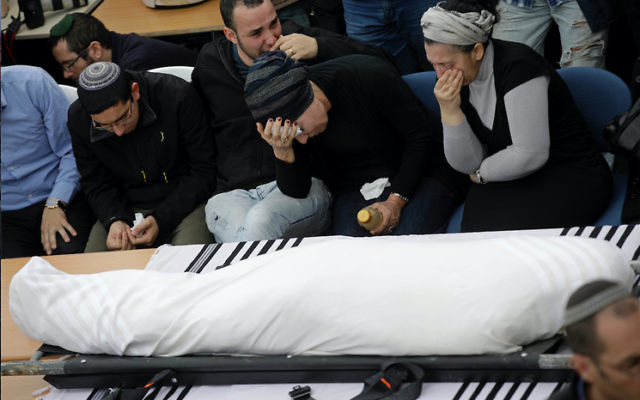 Relatives mourn at the funeral of Itamar Ben Gal. Photo: Jim Hollander, Pool via AP Relatives mourn at the funeral of Itamar Ben Gal. Photo: Jim Hollander, Pool via AP