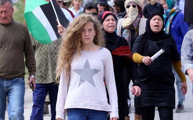 Ahed Tamimi. 
Photo: Haim Schwarczenberg via Wikimedia Commons
