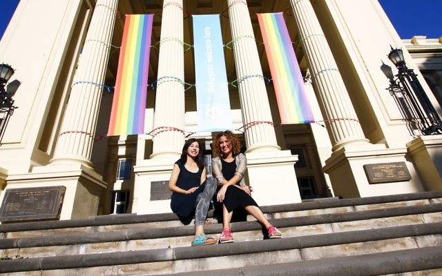 Janine Schloss (left) and Noe Harsel at St Kilda Town Hall where the Melbourne Jewish Book Week will be held. Photo: Peter Haskin Janine Schloss (left) and Noe Harsel at St Kilda Town Hall where the Melbourne Jewish Book Week will be held. Photo: Peter Haskin