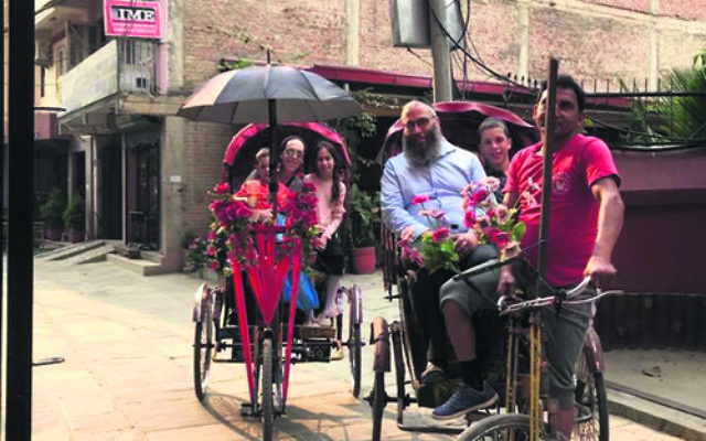 Rabbi Kastel and his family travelling in the lead-up to this year's seder. Rabbi Kastel and his family travelling in the lead-up to this year's seder.