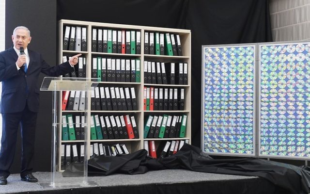 Benjamin Netanyahu discussing Iran's nuclear weapons program on Monday. Photo: Miriam Alster/Flash90