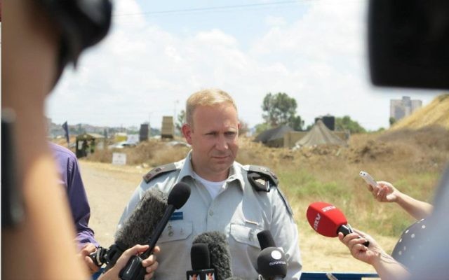 Lt Col Peter Lerner during his time as IDF international spokesman.