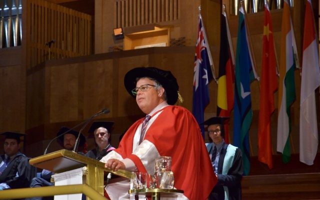 HP president and CEO Dion Weisler accepts his honorary Doctorate of Laws at Monash University. HP president and CEO Dion Weisler accepts his honorary Doctorate of Laws at Monash University.