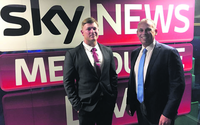 Blair Cottrell (left) with Adam Giles. Photo: Facebook