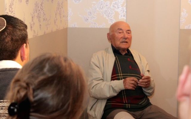 George Grojnowski speaking about his experiences. Photo: Shane Desiatnik George Grojnowski speaking about his experiences. Photo: Shane Desiatnik