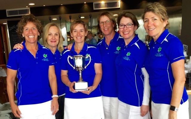 From left: NSW team members Jenny Harris, Adrienne Sender, Jody Drutman (captain), Liz Trollop, Terry Katz and Lyn Katz.