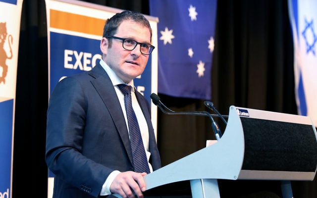 Jeremy Spinak at the 2018 Yom Haatzmaut Cocktail Party. Photo: Noel Kessel Jeremy Spinak at the 2018 Yom Haatzmaut Cocktail Party. Photo: Noel Kessel