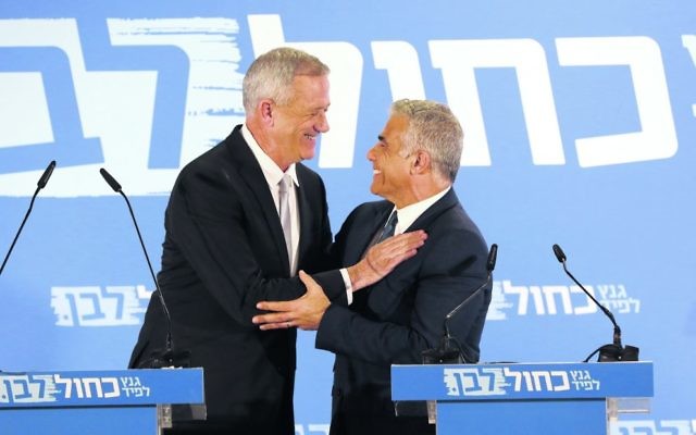Benny Gantz (left) and Yair Lapid. Photo: EPA/Abir Sultan Benny Gantz (left) and Yair Lapid. Photo: EPA/Abir Sultan