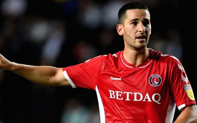 Ryan Blumberg playing for Charlton Athletic FC in the UK. Photo: Charlton Athletic FC