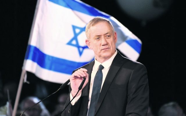 Benny Gantz, head of the Israel Resilience Party. Photo: Gili Yaari/NurPhoto/Sipa USA.