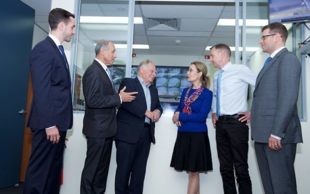 From left: Matt Meyerson,  Vic Alhadeff, Peter Wise, Gabrielle Upton, Bruce Notley-Smith, Lesli Berger. 
 Photo: Giselle Haber