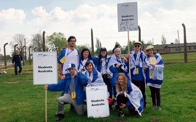 The MOTL 2019 Australasian student group at Auschwitz.