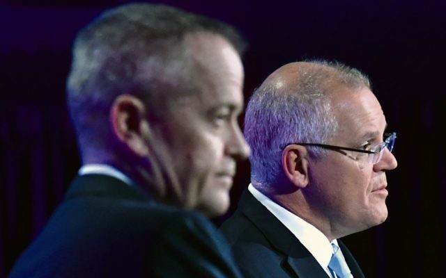Bill Shorten (left) and Scott Morrison. Photo: AAP Image/Mick Tsikas