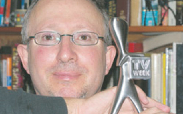 Marc Radomsky with his Logie award. Marc Radomsky with his Logie award.