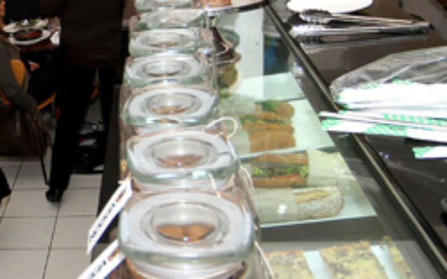 Some of the offerings at new kosher cafe, Nogga. Photo: Peter Haskin Some of the offerings at new kosher cafe, Nogga. Photo: Peter Haskin