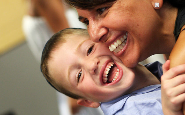 First day of school 2011. Gandel Besen House. Max and Vanessa Brott. Photo: Peter Haskin