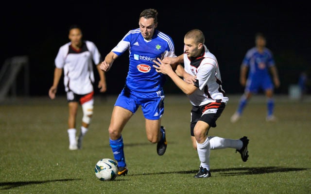 Jordan Mundell controls the ball earlier this season.