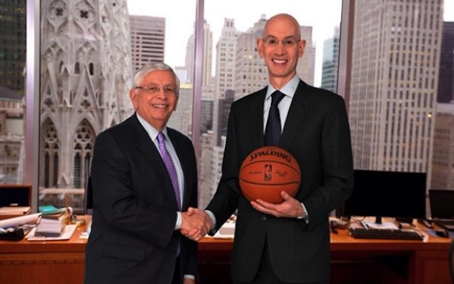 Adam Silver (left) with David Stern Adam Silver (left) with David Stern