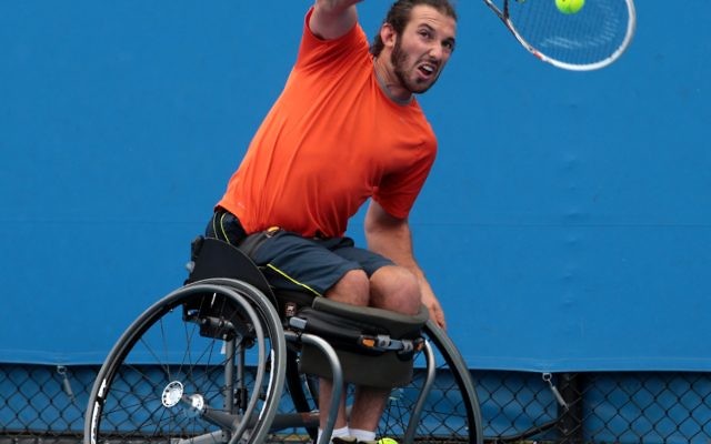 Adam Kellerman in action at the 2014 Australian Open. Photo: Fiona Hamilton Adam Kellerman in action at the 2014 Australian Open. Photo: Fiona Hamilton