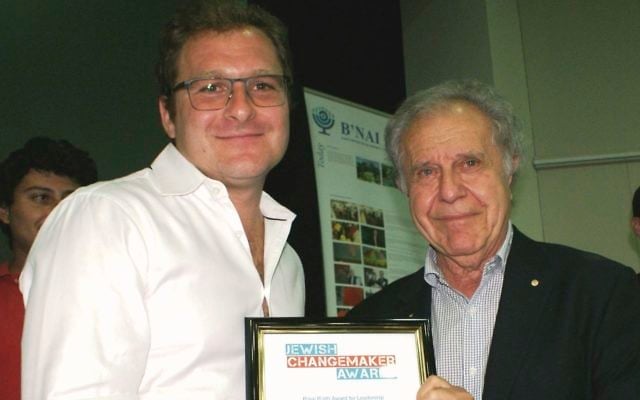 Jeremy Spinak (left) and Ernie Friedlander at last year's ceremony. Jeremy Spinak (left) and Ernie Friedlander at last year's ceremony.