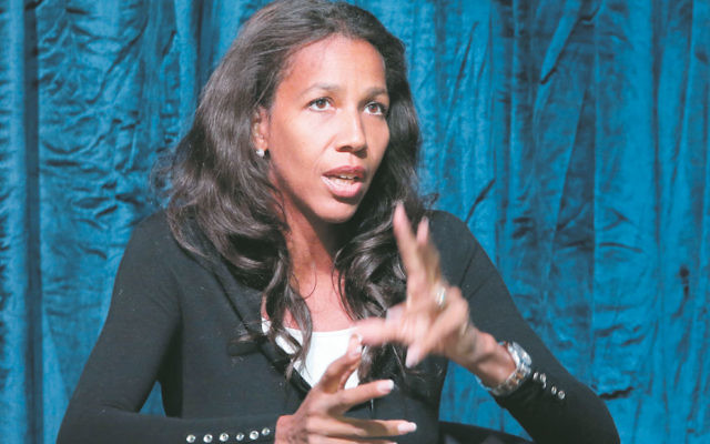 Author Jennifer Teege enthrals the audience at the Sydney Jewish Writers Festival. Photo: Noel Kessel