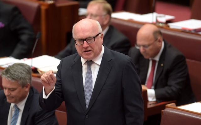 Federal Attorney-General, Senator George Brandis. Photo: AAP Image/Lukas Coch Federal Attorney-General, Senator George Brandis. Photo: AAP Image/Lukas Coch