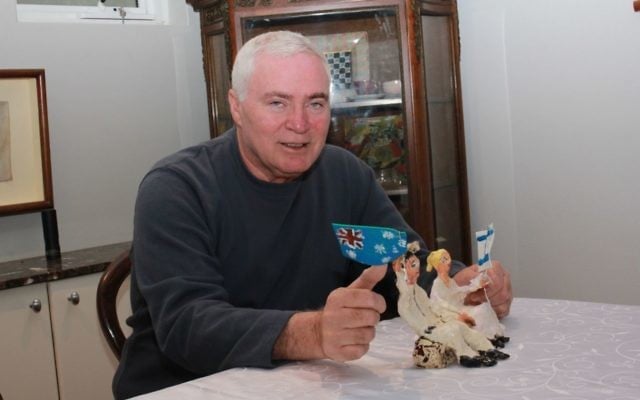 Retired IDF soldier Amnon Sharon with one of his special sculptures.
Photo: Gareth Narunsky Retired IDF soldier Amnon Sharon with one of his special sculptures.
Photo: Gareth Narunsky