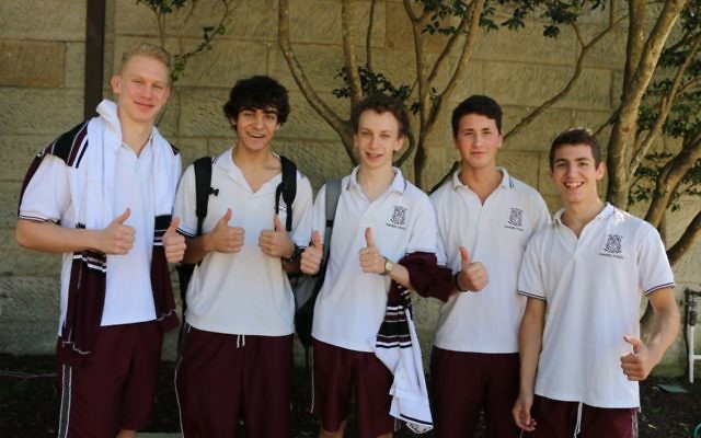 Emanuel School students were all smiles before their first HSC exam on Monday. Emanuel School students were all smiles before their first HSC exam on Monday.
