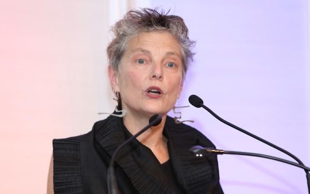 Bella Meyer addressing the Joint Australia gala function in Sydney. Photo: Giselle Haber Bella Meyer addressing the Joint Australia gala function in Sydney. Photo: Giselle Haber